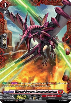 Winged Dragon, Cannonadeptero - D-BT11/FR06EN - Frame Rare available at 401 Games Canada