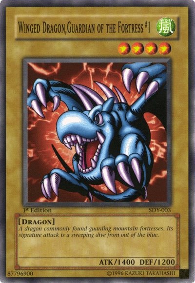 Winged Dragon, Guardian of the Fortress #1 - SDY-003 - Common - 1st Edition available at 401 Games Canada