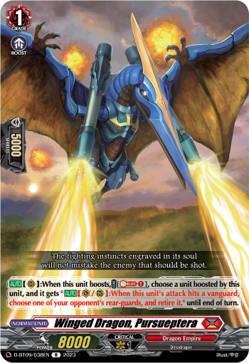 Winged Dragon, Pursueptera - D-BT09/038 - Rare available at 401 Games Canada