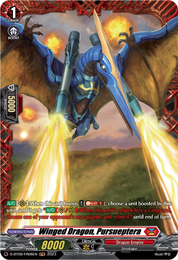 Winged Dragon, Pursueptera - D-BT09/FR06 - Frame Rare available at 401 Games Canada