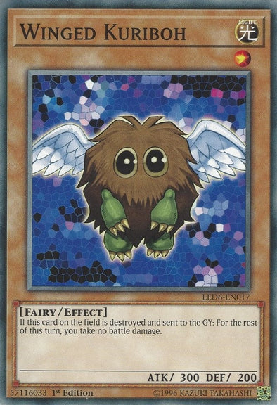 Winged Kuriboh - LED6-EN017 - Common - 1st Edition available at 401 Games Canada