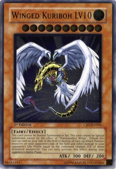 Winged Kuriboh LV10 - CRV-EN005 - Ultimate Rare - 1st Edition available at 401 Games Canada