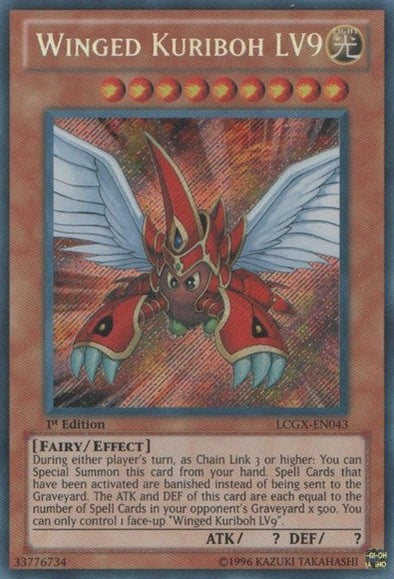 Winged Kuriboh LV9 - LCGX-EN043 - Secret Rare - 1st Edition available at 401 Games Canada