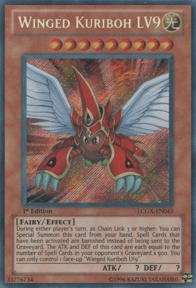 Winged Kuriboh LV9 - LCGX-EN043 - Secret Rare - 1st Edition available at 401 Games Canada