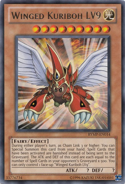 Winged Kuriboh LV9 - RYMP-EN014 - Rare - Unlimited available at 401 Games Canada