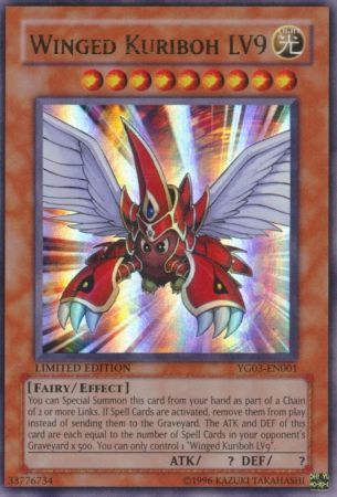 Winged Kuriboh LV9 - YG03-EN001 - Ultra Rare available at 401 Games Canada