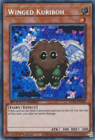 Winged Kuriboh - SGX1-ENA06 - Secret Rare - 1st Edition available at 401 Games Canada