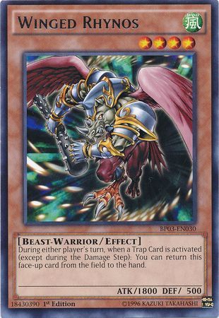 Winged Rhynos (Shatterfoil) - BP03-EN030 - Shatterfoil Rare - 1st Edition available at 401 Games Canada