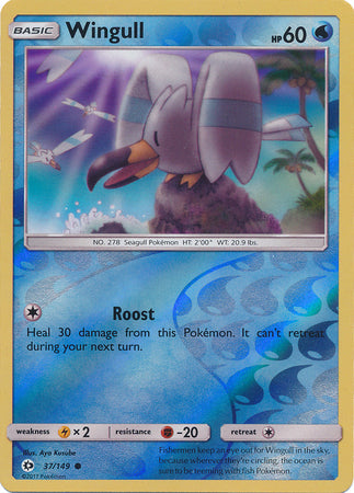 Wingull - 37/149 - Common - Reverse Holo available at 401 Games Canada