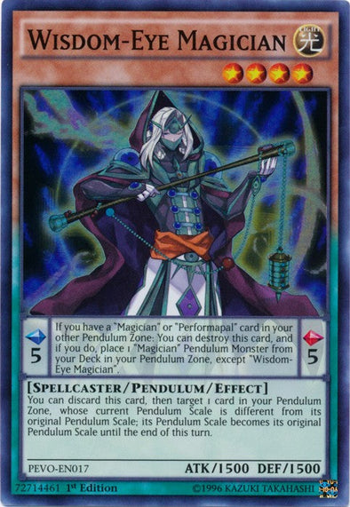 Wisdom-Eye Magician - PEVO-EN017 - Super Rare - 1st Edition available at 401 Games Canada