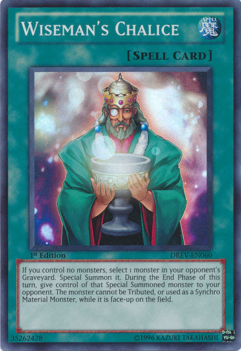 Wiseman's Chalice - DREV-EN060 - Super Rare - 1st Edition available at 401 Games Canada