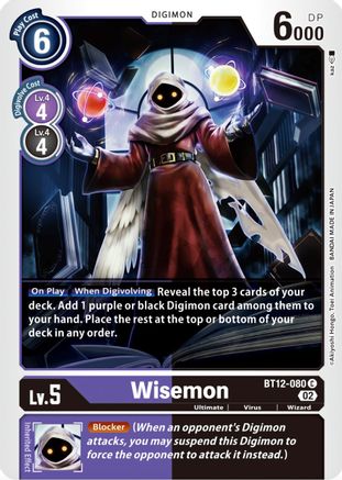 Wisemon - BT12-080 - Common available at 401 Games Canada