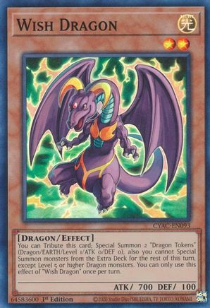 Wish Dragon - CYAC-EN093 - Super Rare - 1st Edition available at 401 Games Canada