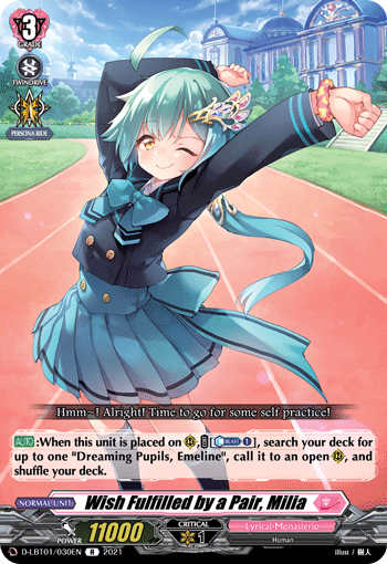 Wish Fulfilled by a Pair, Milia - D-LBT01/030 - Rare available at 401 Games Canada