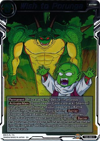 Wish to Porunga - TB3-068 - Common (FOIL) available at 401 Games Canada