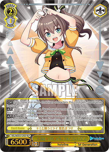 Wishing for a Future With You, Natsuiro Matsuri - HOL/WE36-E12HLP - Hololive Parallel available at 401 Games Canada