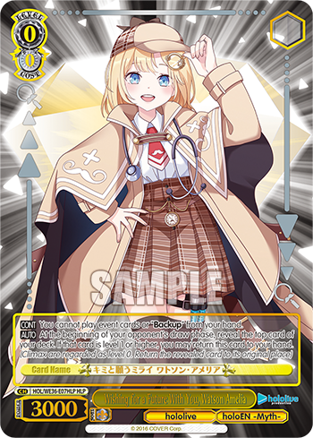 Wishing for a Future With You, Watson Amelia - HOL/WE36-E07HLP - Hololive Parallel available at 401 Games Canada