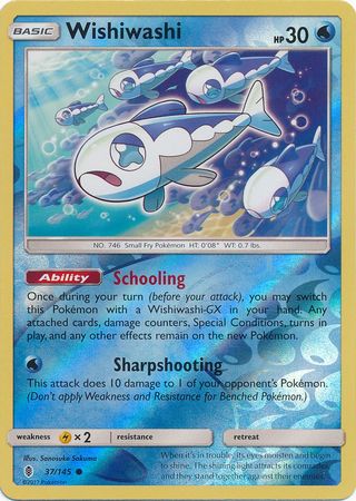 Wishiwashi - 37/145 - Common - Reverse Holo available at 401 Games Canada
