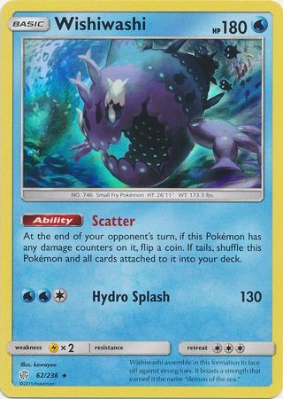Wishiwashi - 62/236 - Holo Rare available at 401 Games Canada