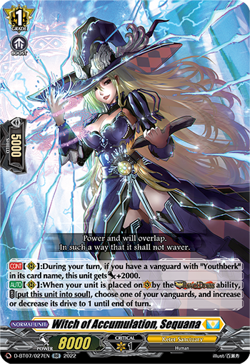 Witch of Accumulation, Sequana - D-BT07/027 - Double Rare available at 401 Games Canada