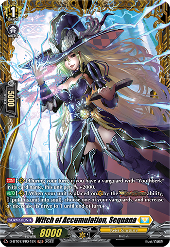 Witch of Accumulation, Sequana - D-BT07/FR24 - Frame Rare available at 401 Games Canada