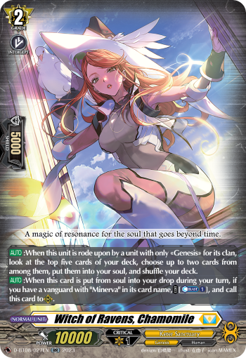 Witch of Ravens, Chamomile - D-BT08/027 - Double Rare available at 401 Games Canada