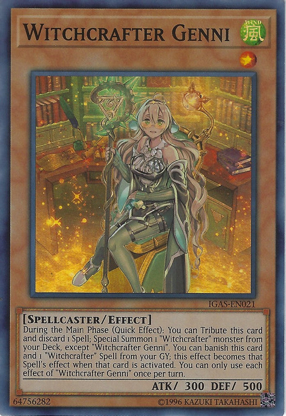 Witchcrafter Genni - IGAS-EN021 - Super Rare - Unlimited available at 401 Games Canada