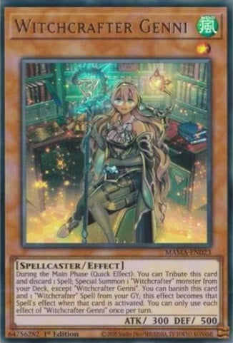 Witchcrafter Genni - MAMA-EN023 - Ultra Rare - 1st Edition available at 401 Games Canada