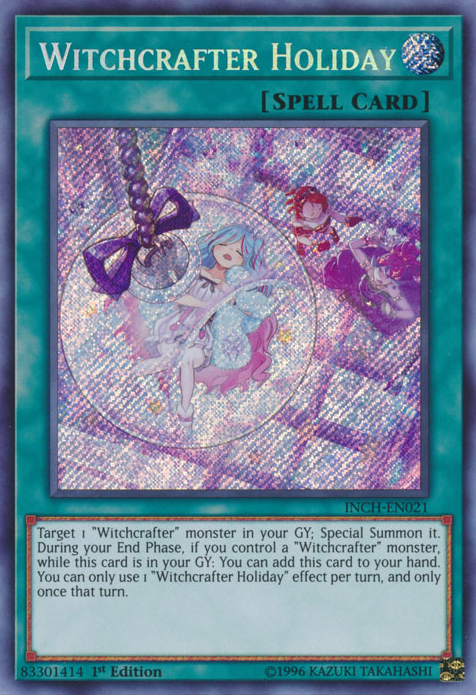 Witchcrafter Holiday - INCH-EN021 - Secret Rare - 1st Edition available at 401 Games Canada