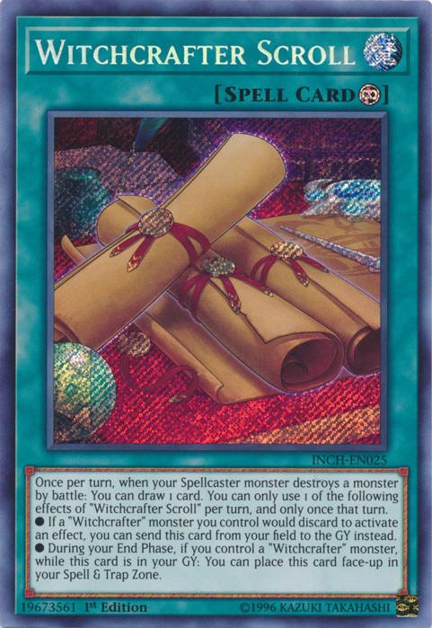 Witchcrafter Scroll - INCH-EN025 - Secret Rare - 1st Edition available at 401 Games Canada