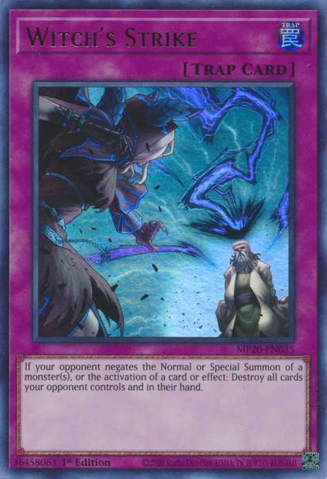 Witch's Strike - MP20-EN035 - Ultra Rare - 1st Edition available at 401 Games Canada