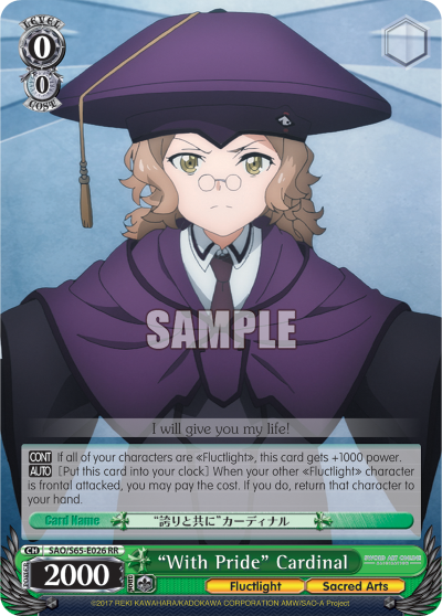 "With Pride" Cardinal - SAO/S65-E026 - Double Rare available at 401 Games Canada