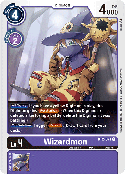 Wizardmon - BT2-071 - Common available at 401 Games Canada