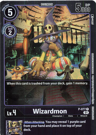 Wizardmon - P-077 - Promo (Foil) available at 401 Games Canada