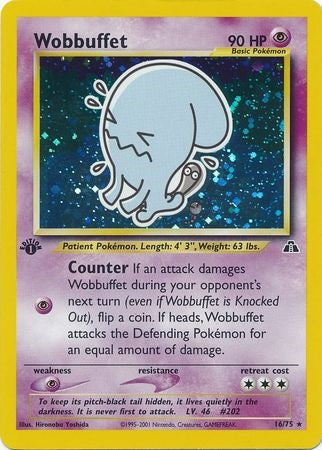 Wobbuffet - 16/75 - Holo - 1st Edition available at 401 Games Canada