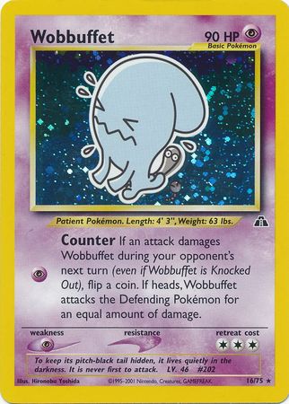 Wobbuffet - 16/75 - Holo - Unlimited available at 401 Games Canada