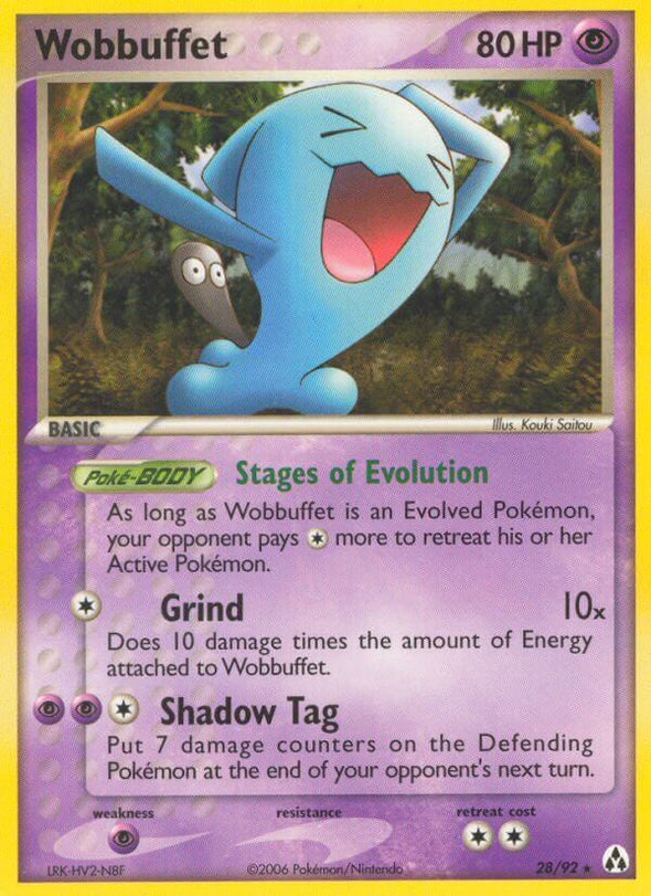 Wobbuffet - 28/92 - Rare available at 401 Games Canada