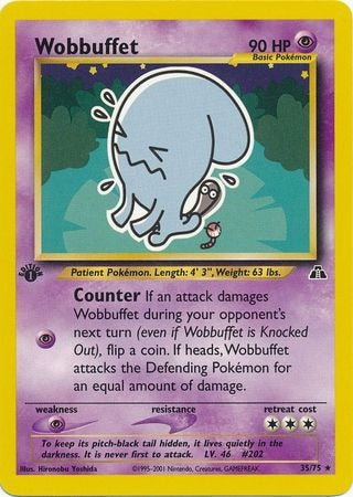Wobbuffet - 35/75 - Rare - 1st Edition available at 401 Games Canada