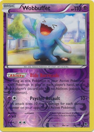 Wobbuffet - 36/119 - Uncommon - Reverse Holo available at 401 Games Canada