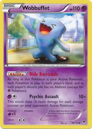 Wobbuffet - 36/119 - Uncommon available at 401 Games Canada