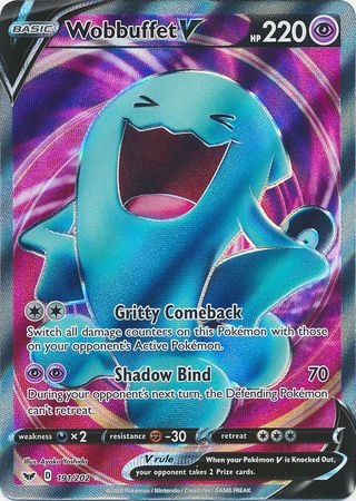 Wobbuffet V - 191/202 - Full Art Ultra Rare available at 401 Games Canada