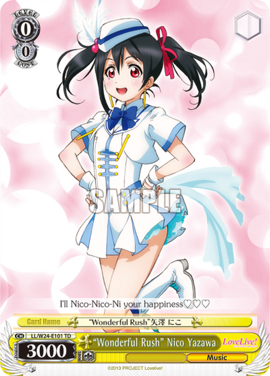 "Wonderful Rush" Nico Yazawa - LL/W24-E101 - Trial Deck available at 401 Games Canada