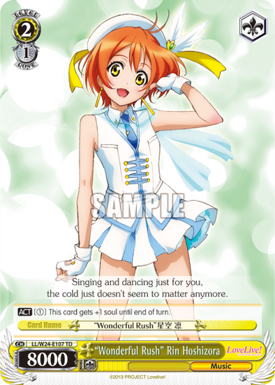 "Wonderful Rush" Rin Hoshizora - LL/W24-E107 - Trial Deck available at 401 Games Canada