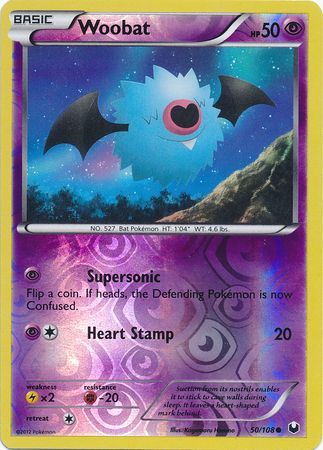 Woobat - 50/108 - Common - Reverse Holo available at 401 Games Canada