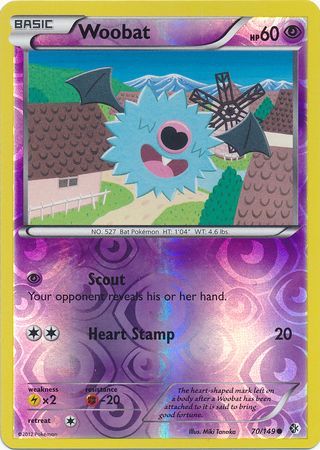 Woobat - 70/149 - Common - Reverse Holo available at 401 Games Canada