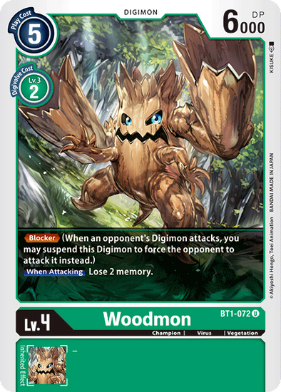 Woodmon - BT1-072 - Uncommon available at 401 Games Canada