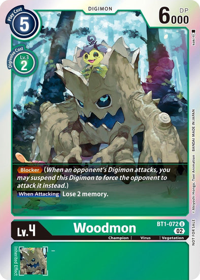 Woodmon (Official Tournament Pack Vol. 6) - Release Special Booster (BT01-03) available at 401 Games Canada