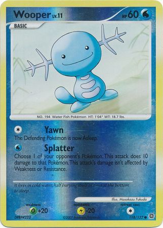 Wooper - 118/132 - Common - Reverse Holo available at 401 Games Canada