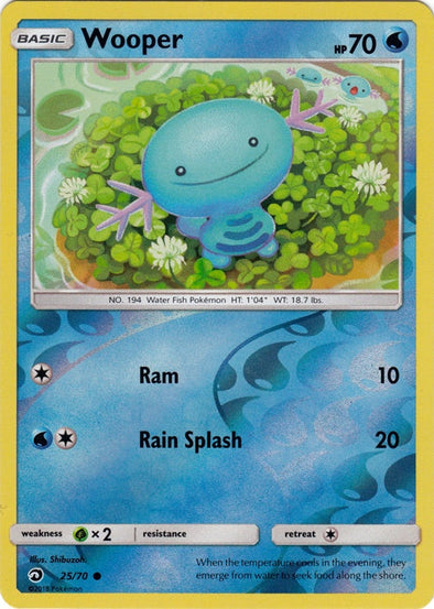 Wooper - 25/70 - Common - Reverse Holo available at 401 Games Canada