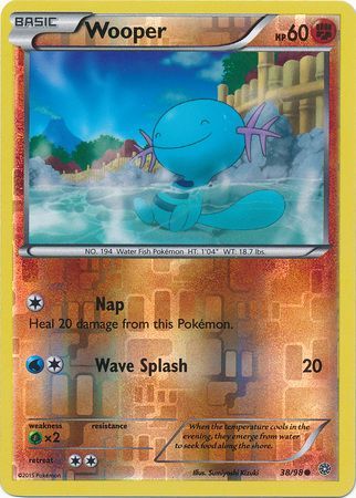 Wooper - 38/98 - Common - Reverse Holo available at 401 Games Canada